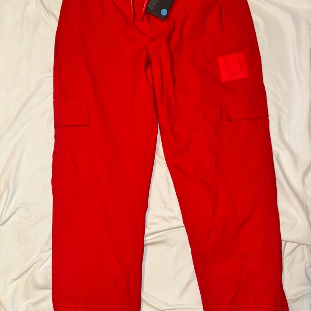 Vibrant Red Men's Cargo Pants